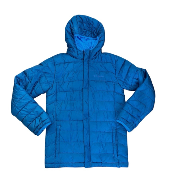 Columbia Other - Boys Columbia Puffer Jacket Size L 14/16 Blue winter ski waterproof full zip